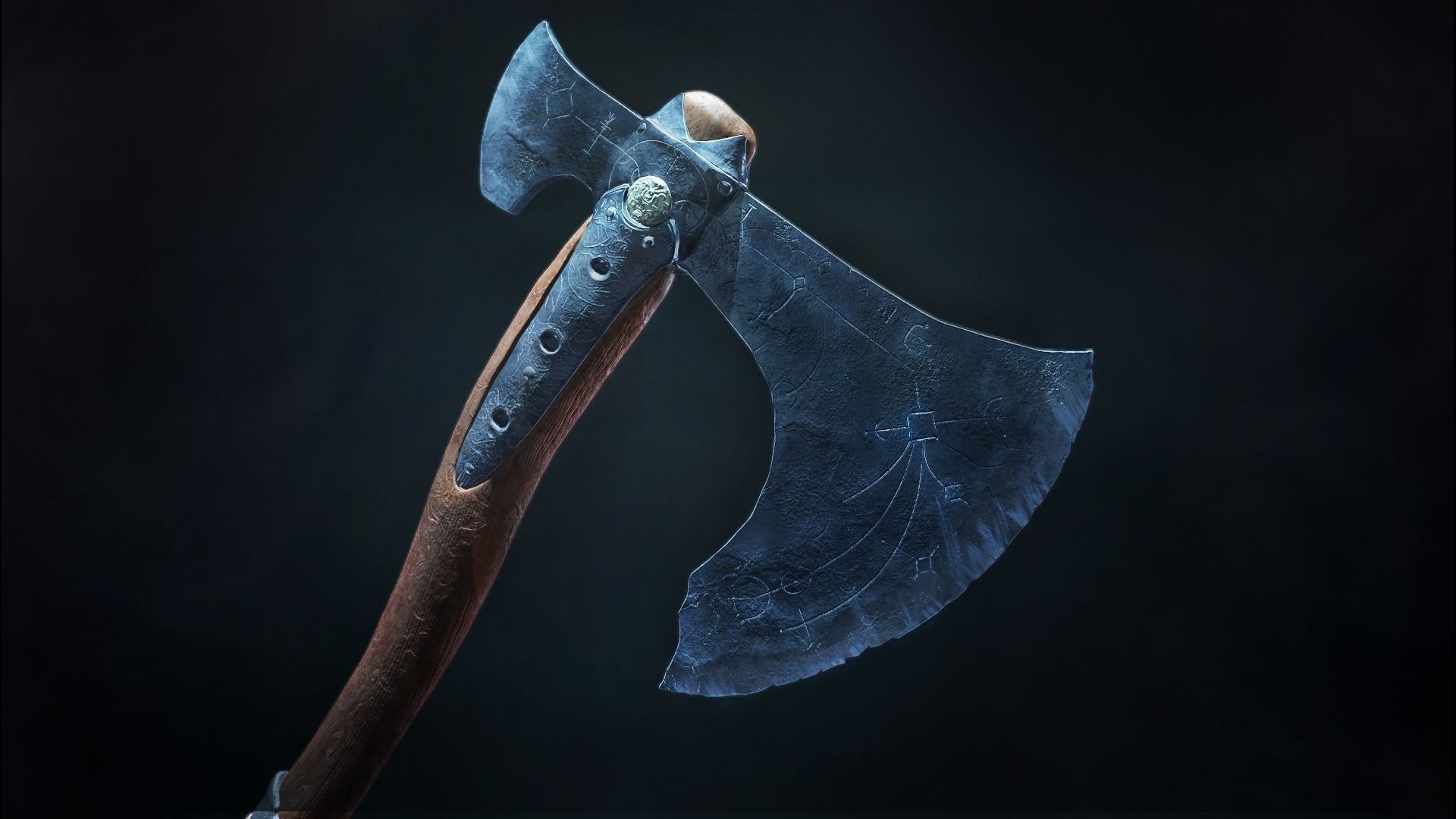 God Of War 4 Leviathan s Axe Low-poly 3D model_3