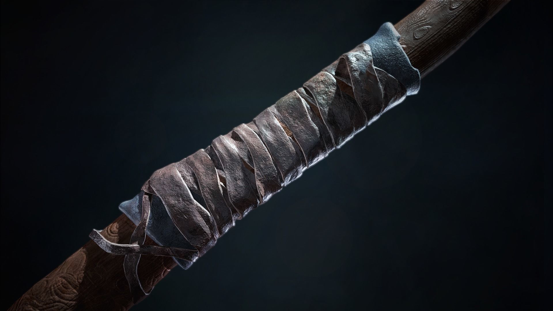 God Of War 4 Leviathan s Axe Low-poly 3D model_2