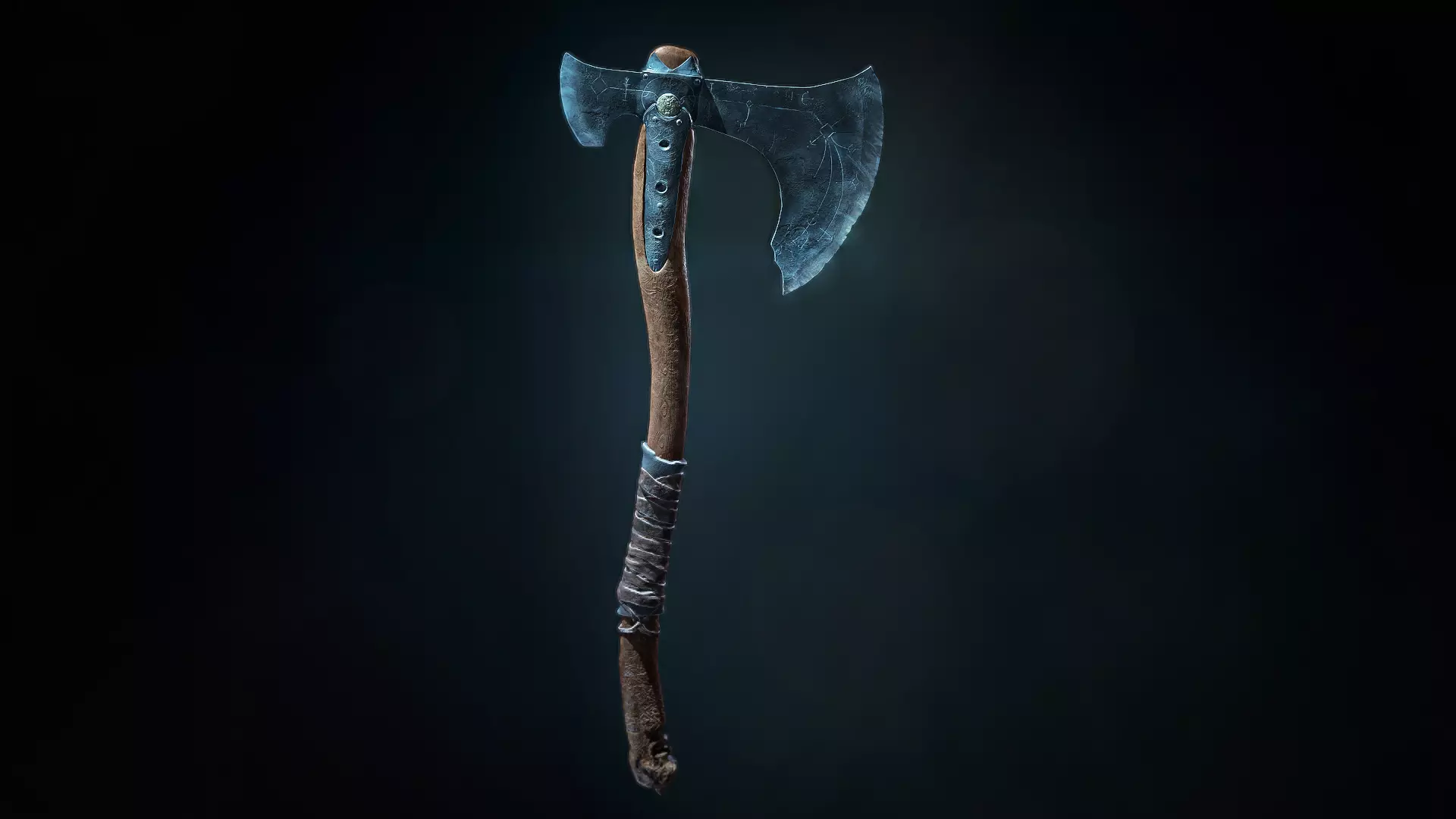 God Of War 4 Leviathan s Axe Low-poly 3D model_0