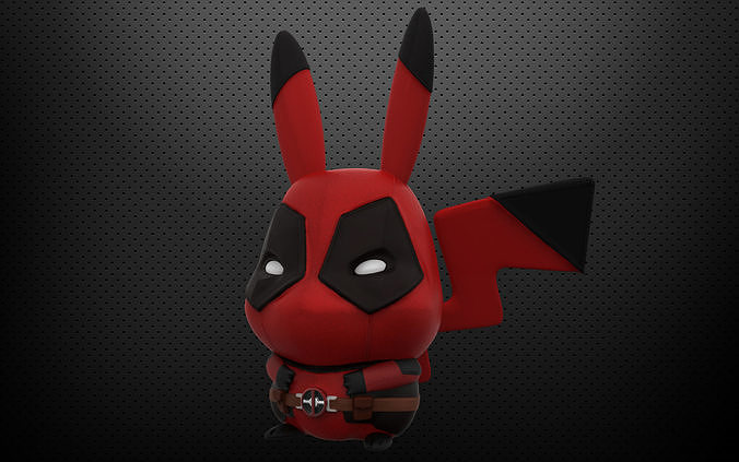Pika-Pool deadpool bunny