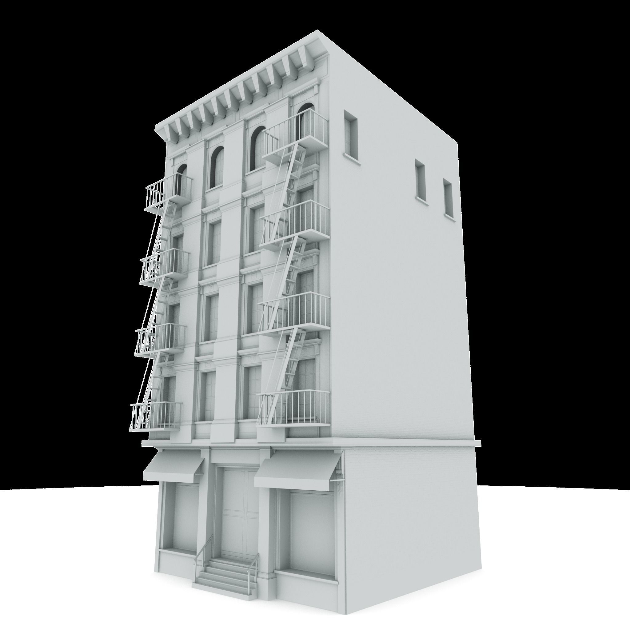 Nyc Building 06 Low-poly 3D model_5