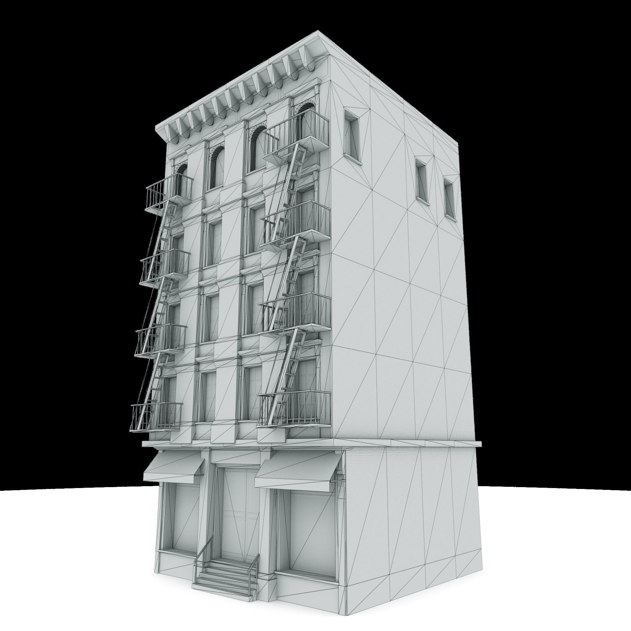 Nyc Building 06 Low-poly 3D model_6