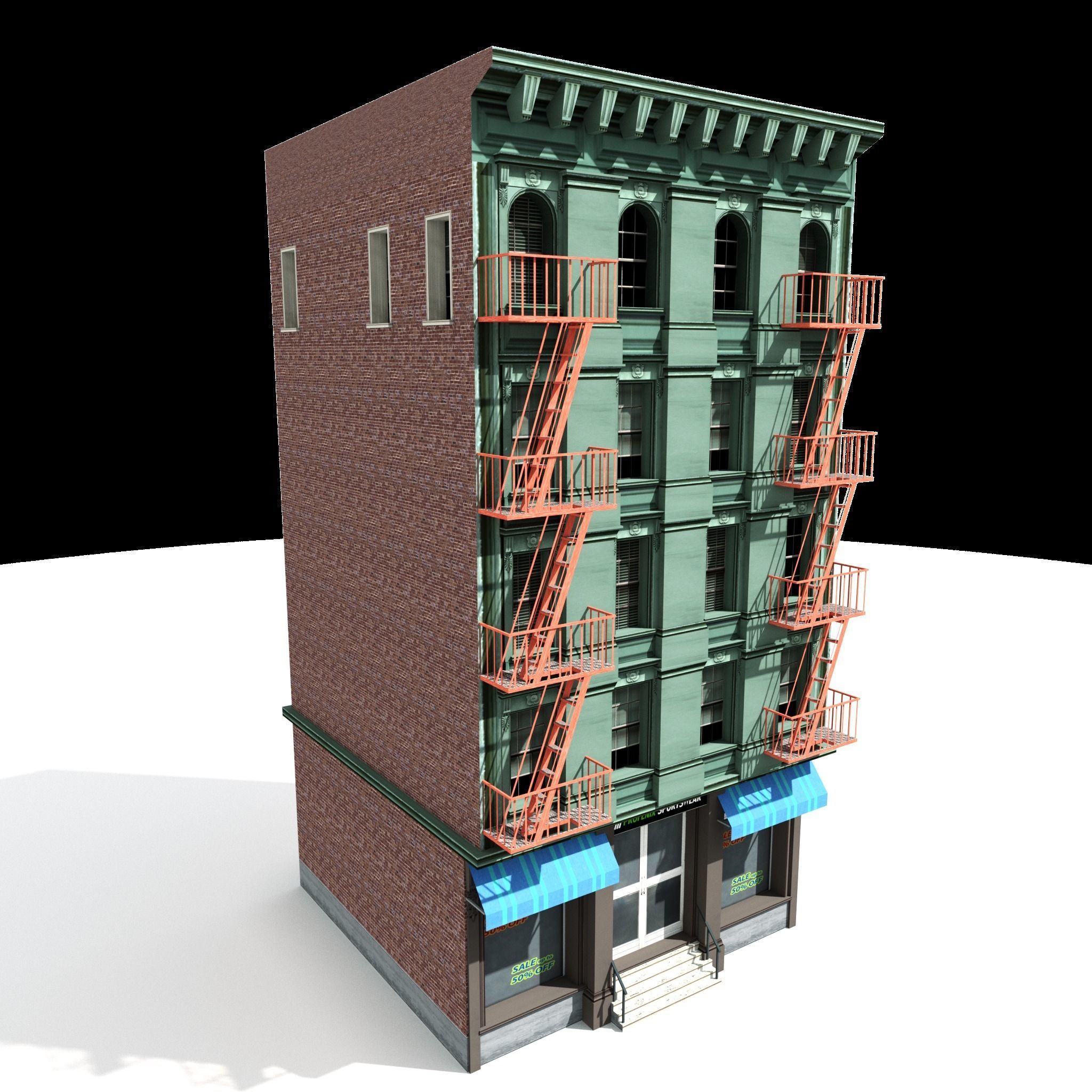 Nyc Building 06 Low-poly 3D model_1