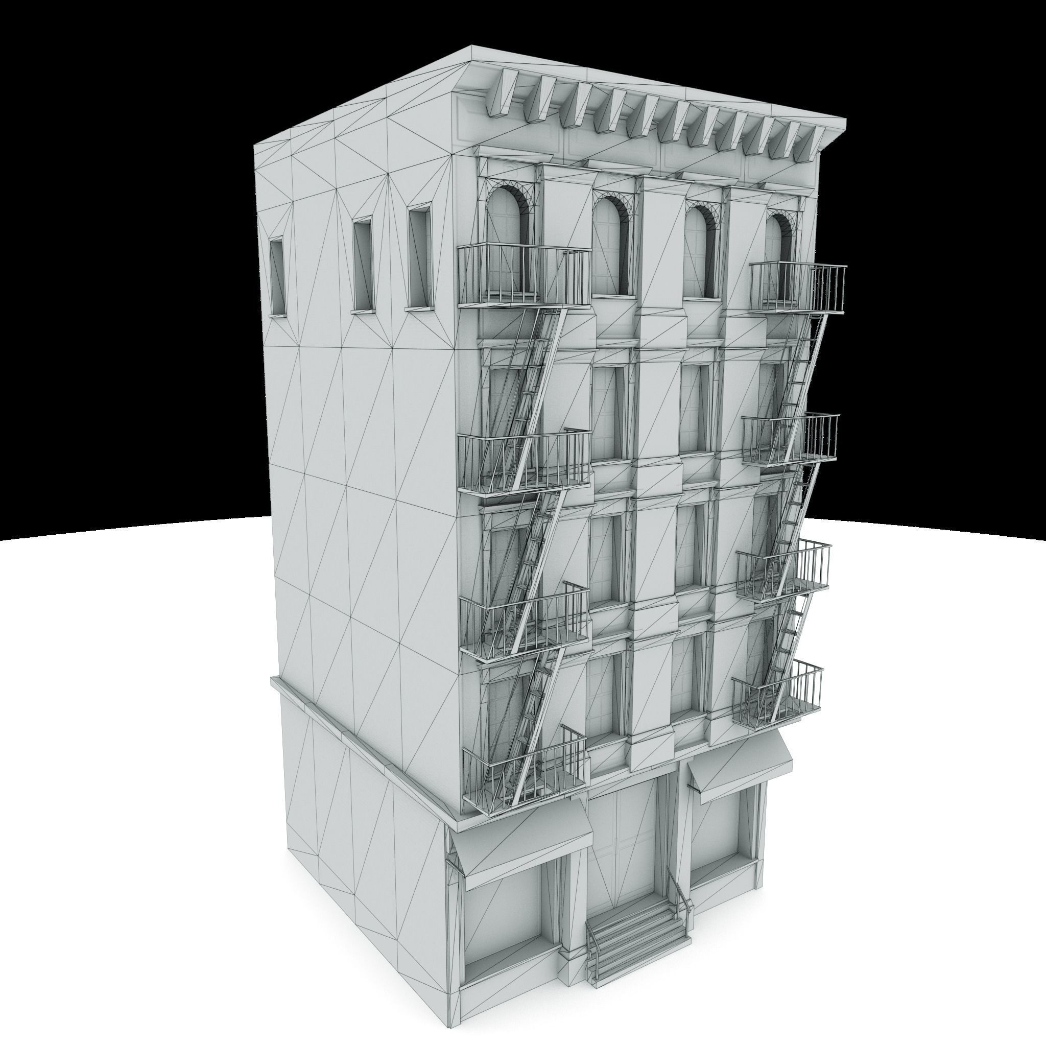 Nyc Building 06 Low-poly 3D model_3