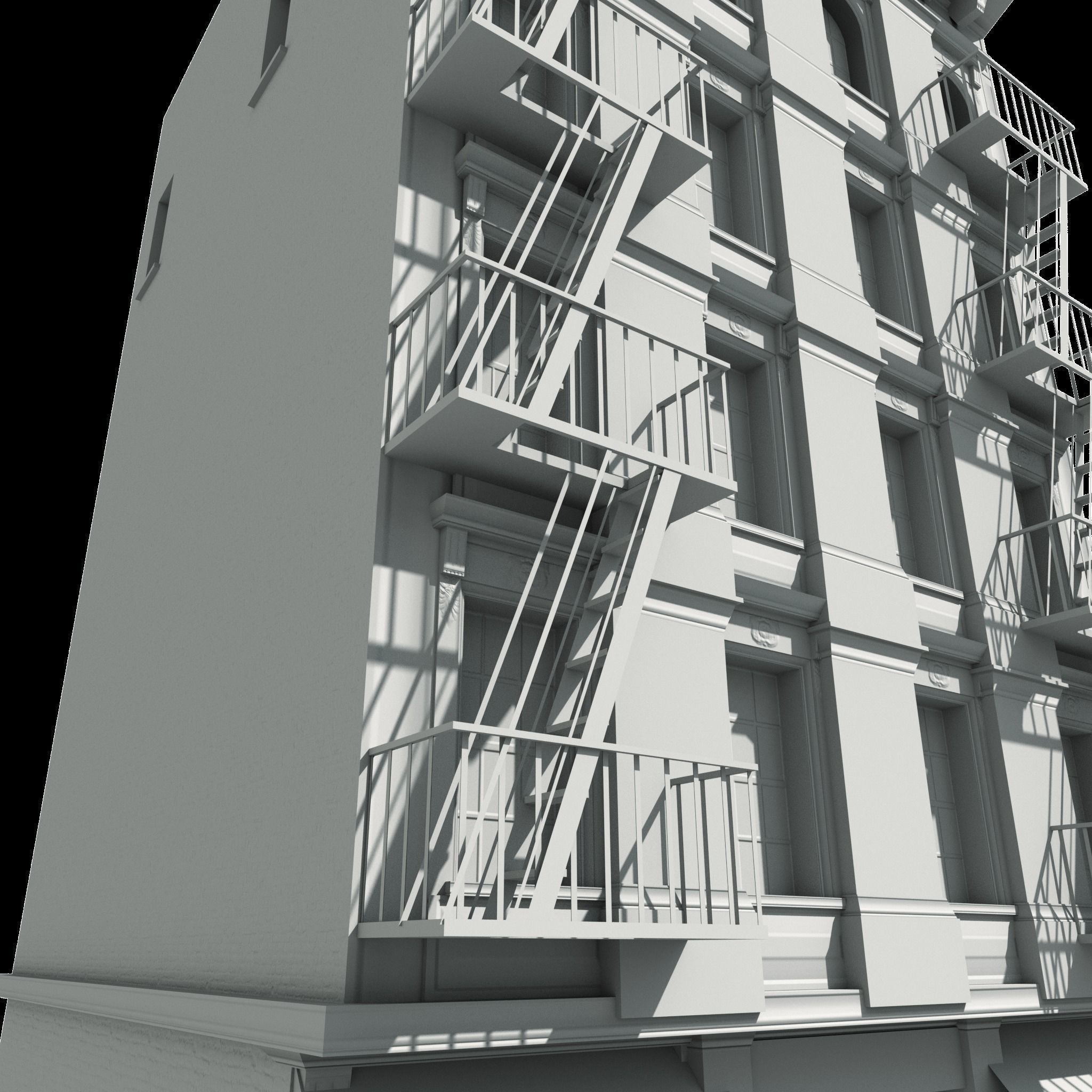 Nyc Building 06 Low-poly 3D model_8