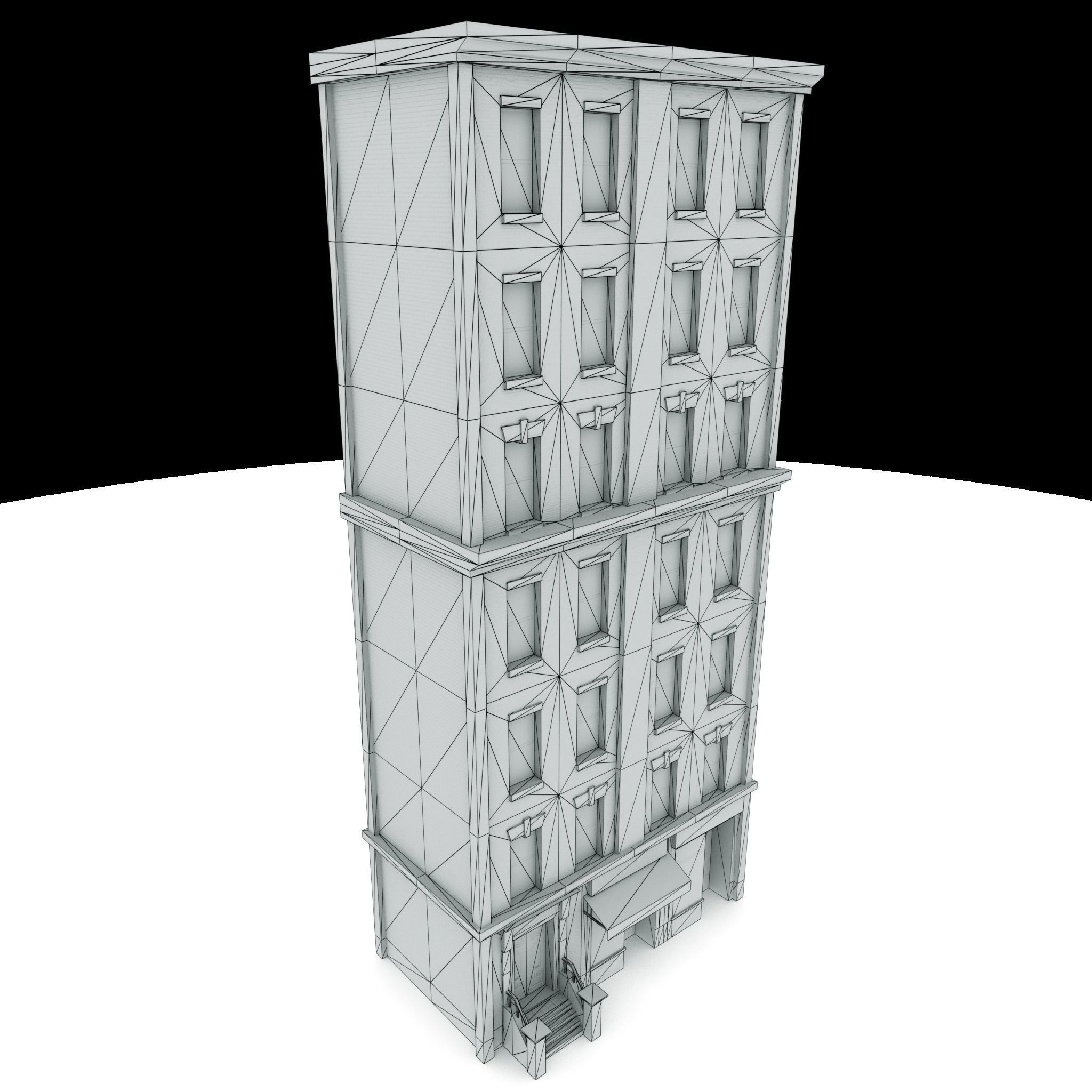 Nyc Building 07 Low-poly 3D model_5