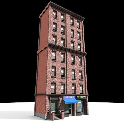 Nyc Building 07 Low-poly 3D model