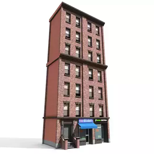 Nyc Building 07 Low-poly 3D model