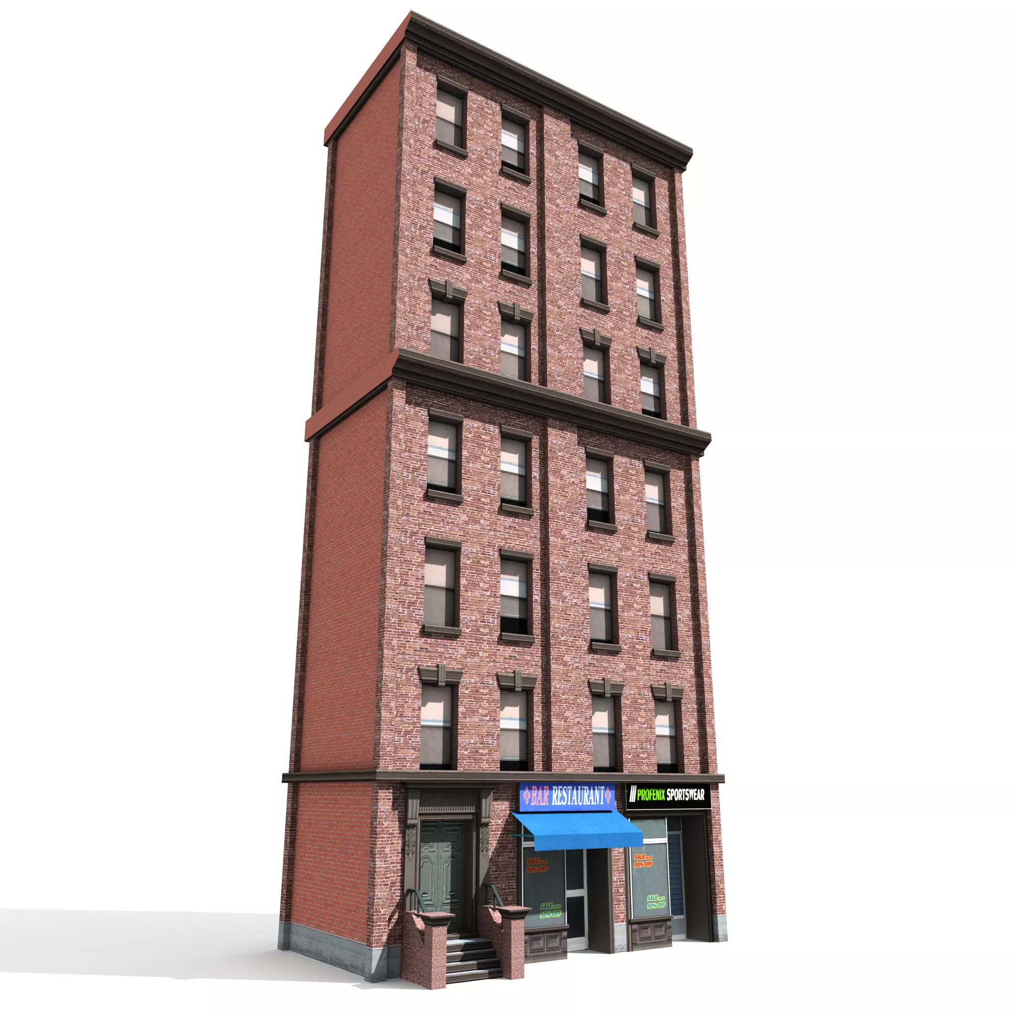 Nyc Building 07 Low-poly 3D model_0