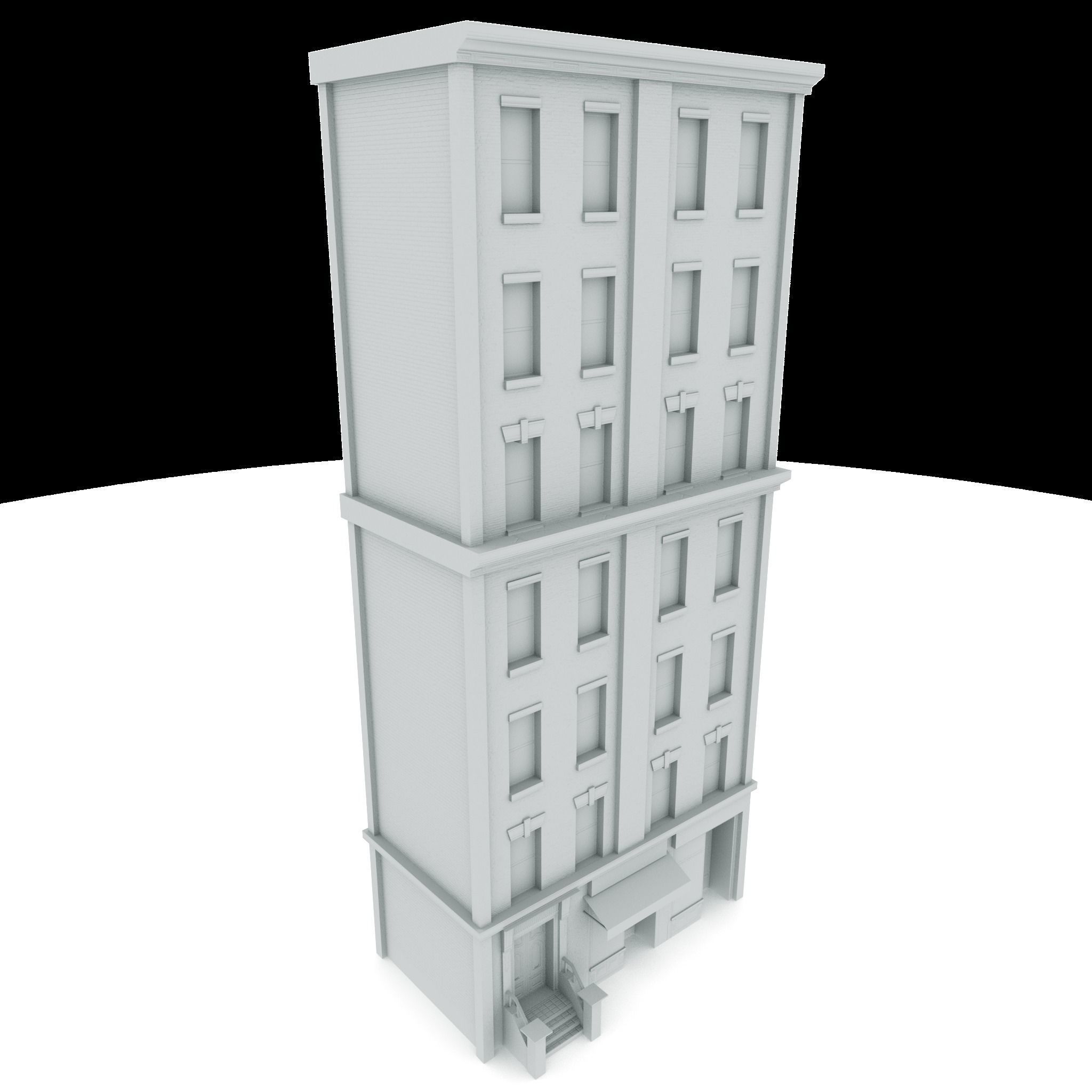 Nyc Building 07 Low-poly 3D model_4