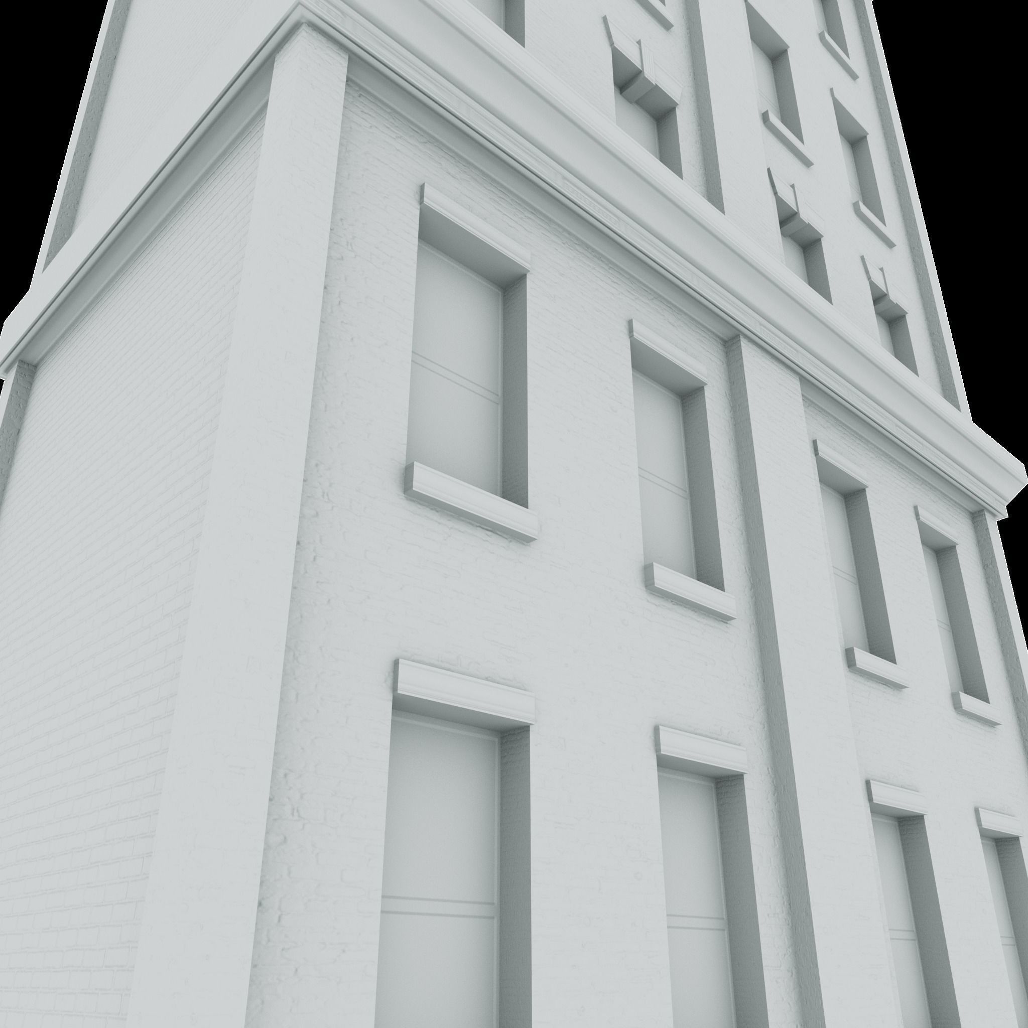Nyc Building 07 Low-poly 3D model_10