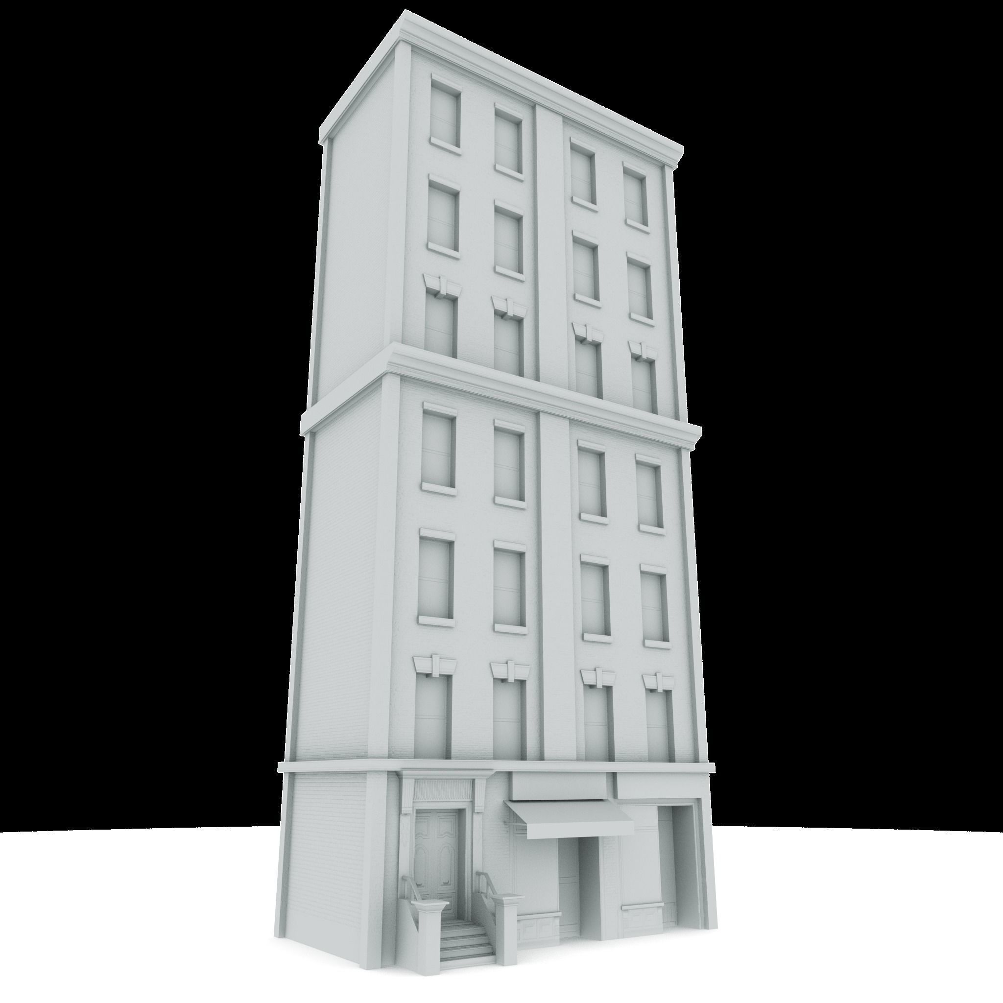 Nyc Building 07 Low-poly 3D model_1