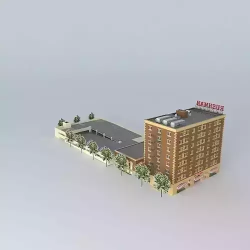Hotel Rushman Free 3D model