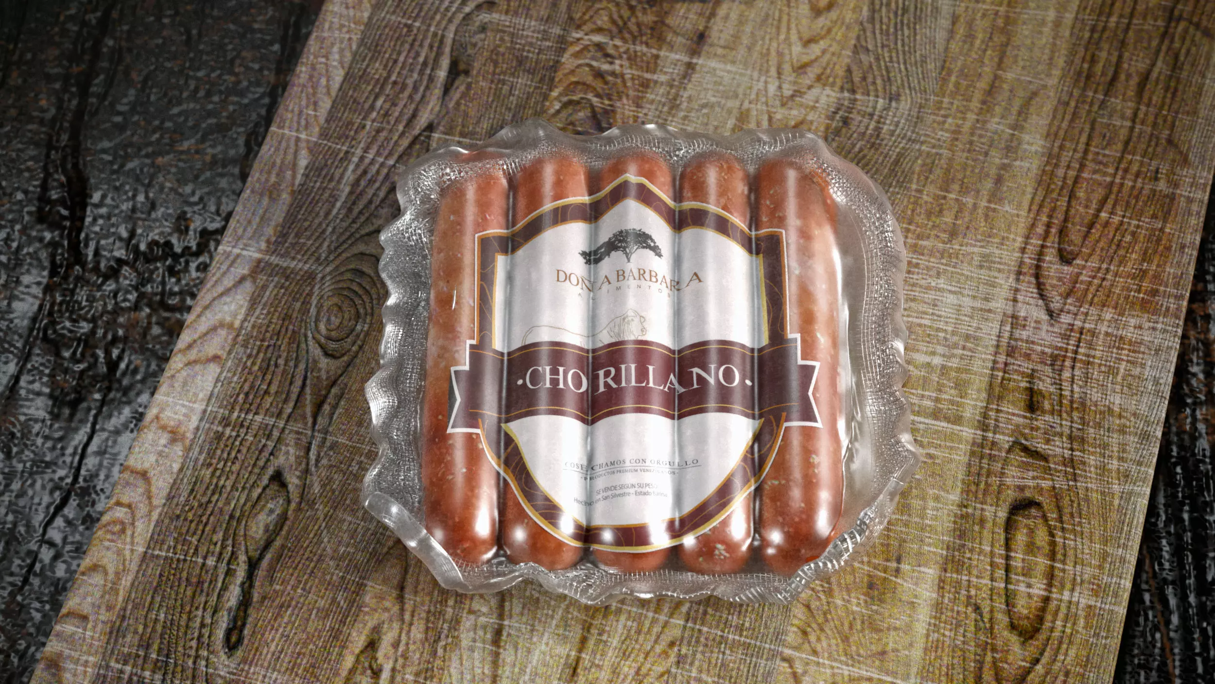 sausage packing 3D model_0