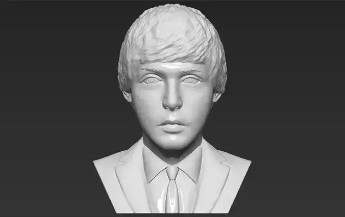 Paul McCartney bust 3D printing ready stl obj formats 3D print model