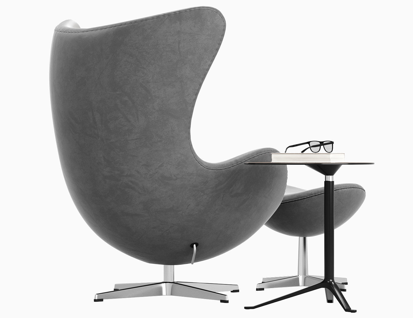  Egg lounge chair  3D model_6