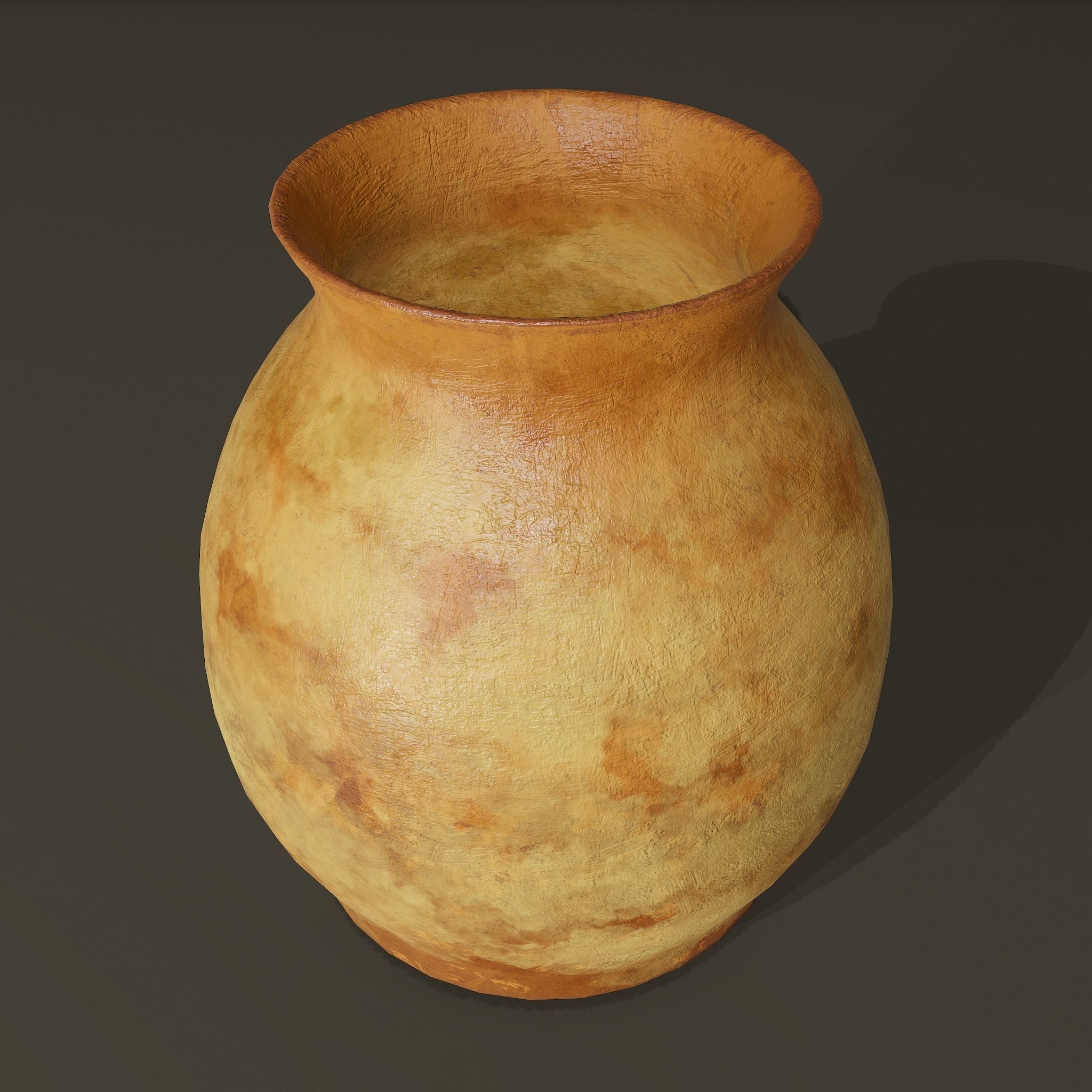 Ancient Terracotta Jar Low-poly 3D model_18