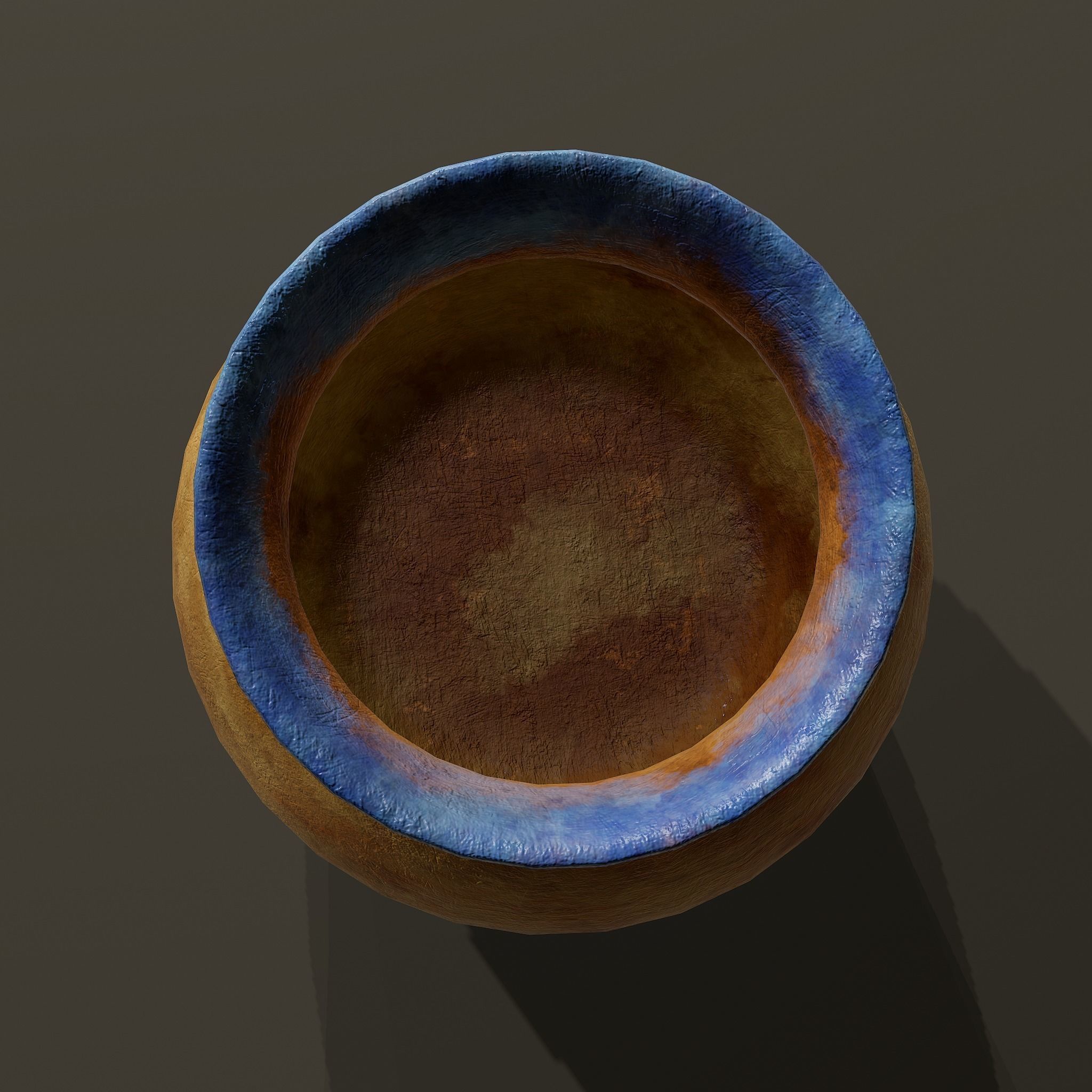 Ancient Terracotta Jar Low-poly 3D model_10