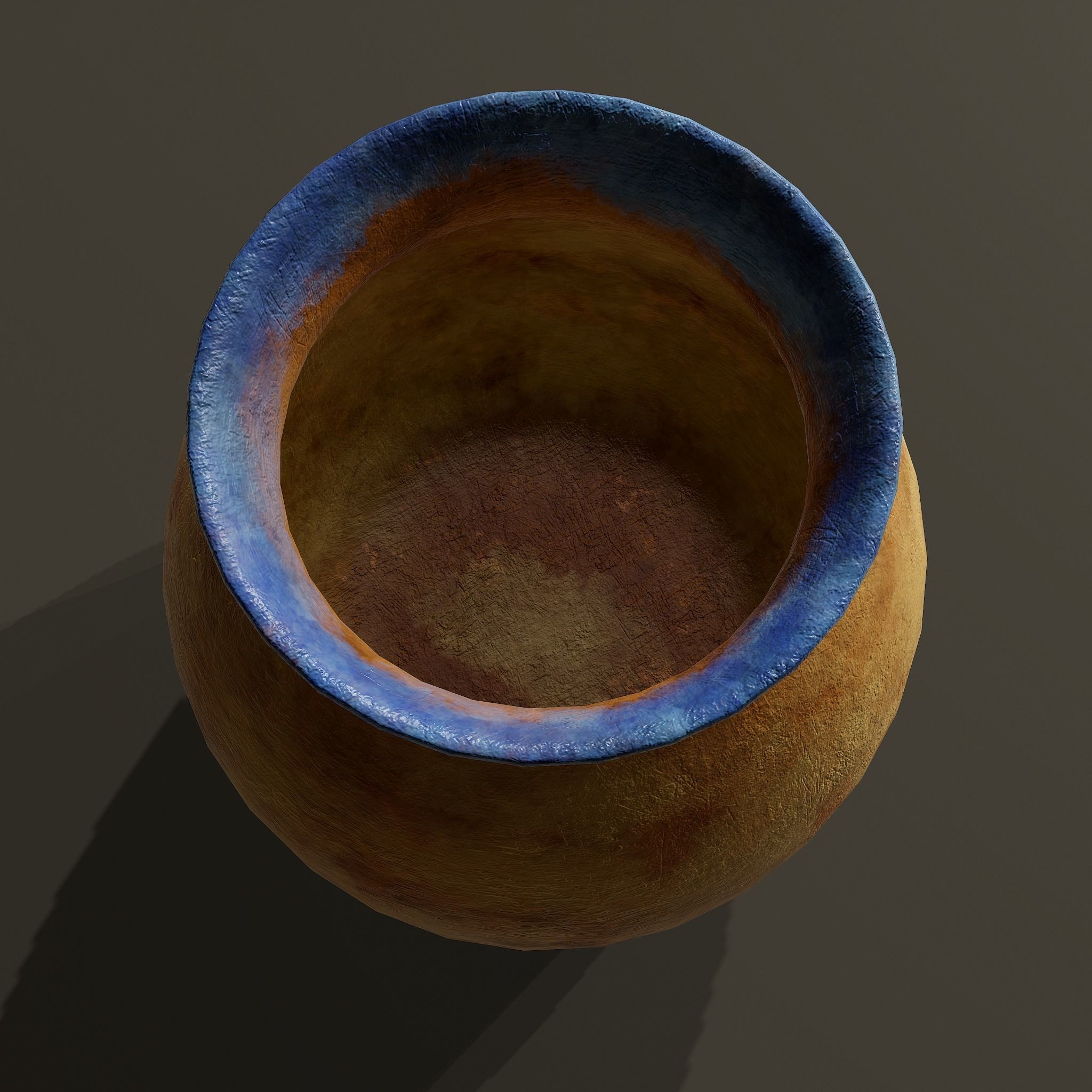 Ancient Terracotta Jar Low-poly 3D model_11