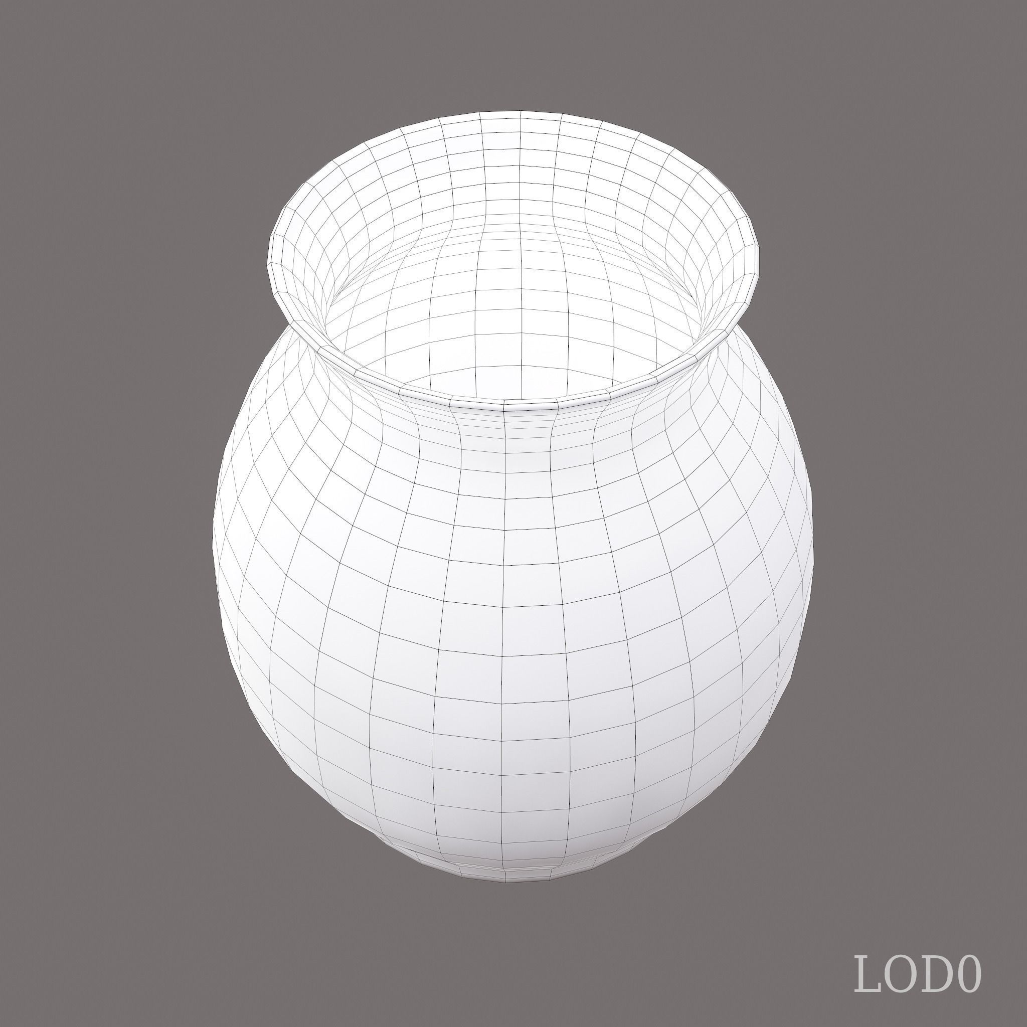 Ancient Terracotta Jar Low-poly 3D model_22