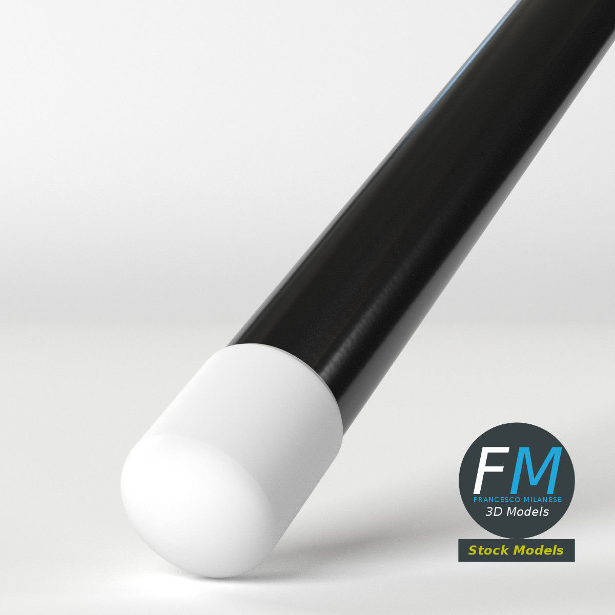 Cabaret dance cane stick 3D model_5