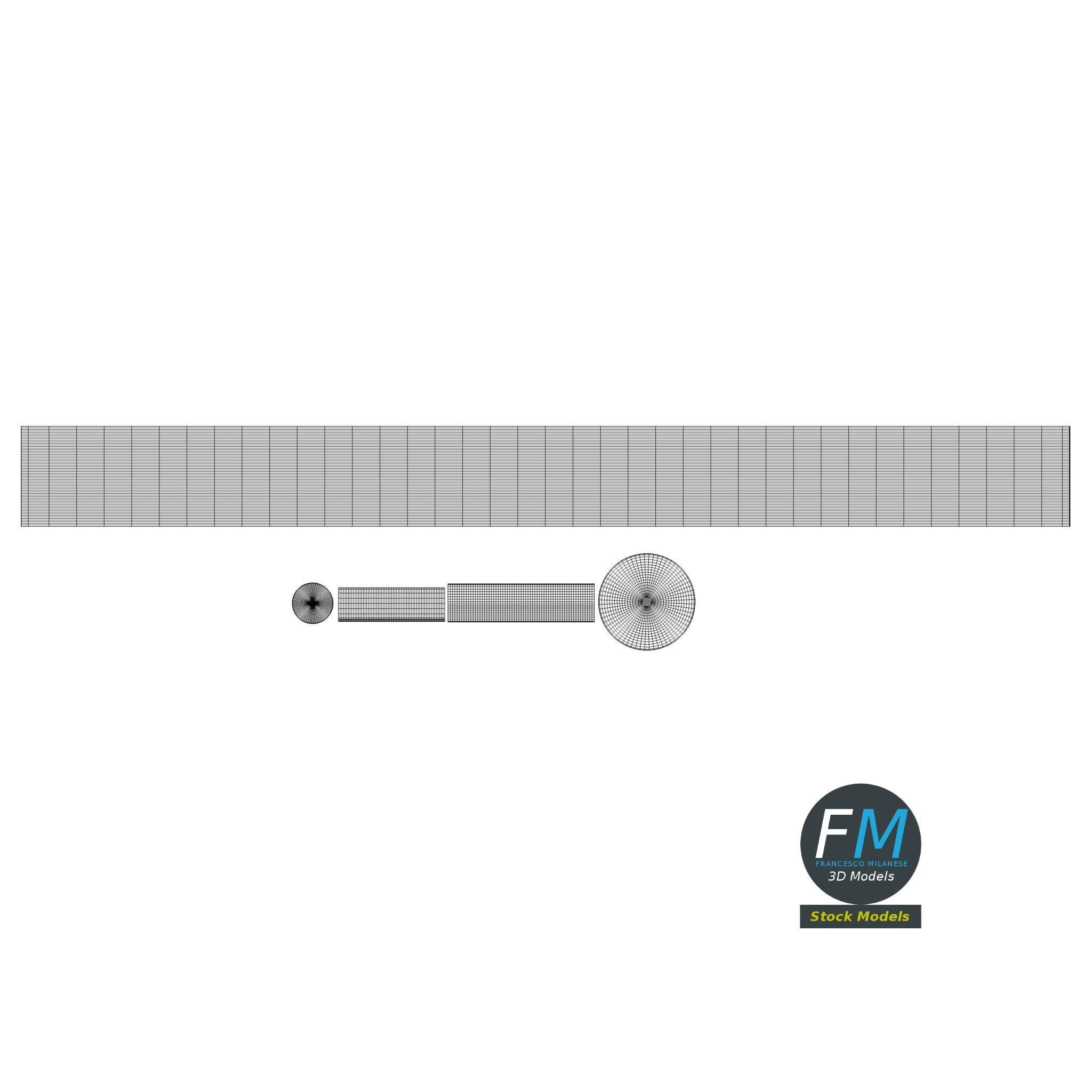 Cabaret dance cane stick 3D model_11