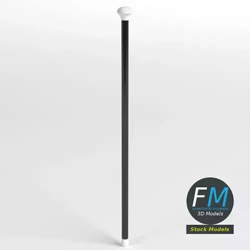 Cabaret dance cane stick 3D model
