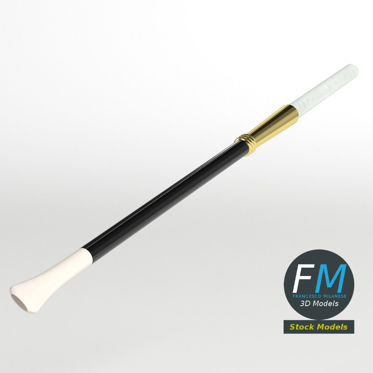 Cigarette holder 3D model_3