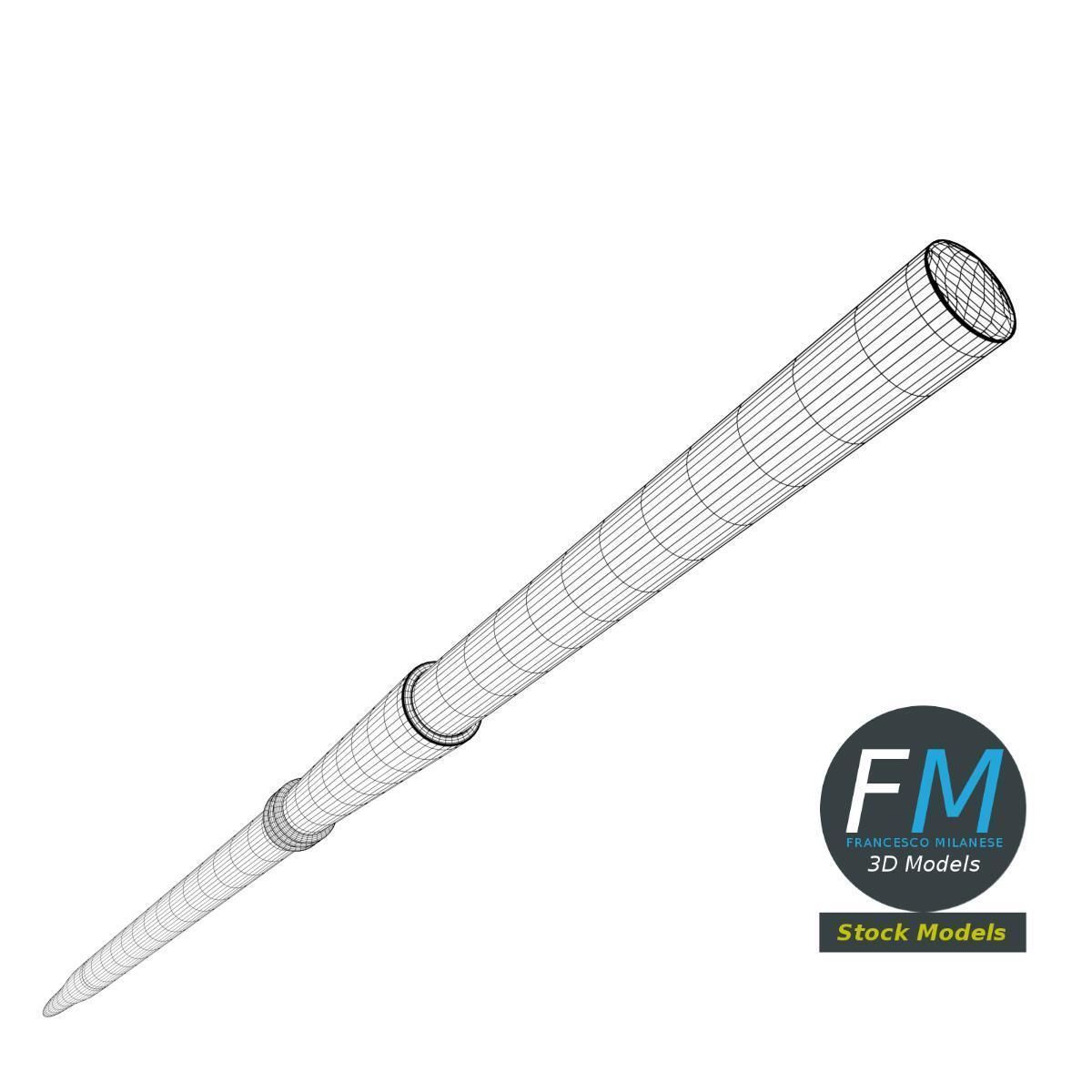 Cigarette holder 3D model_7