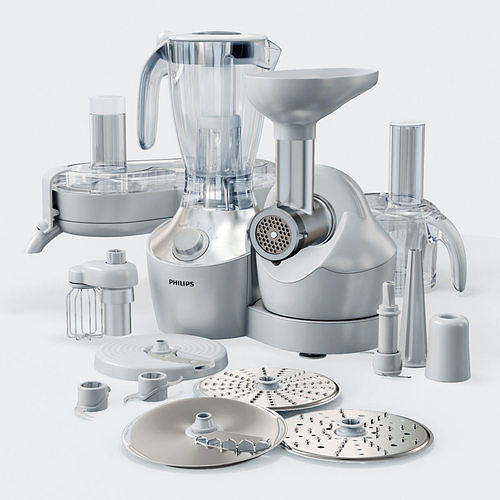 Food processor Philips HR7766 3D model