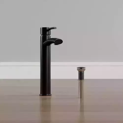 Bathroom Faucet in Antique Rubbed Bronze with Pop-Up