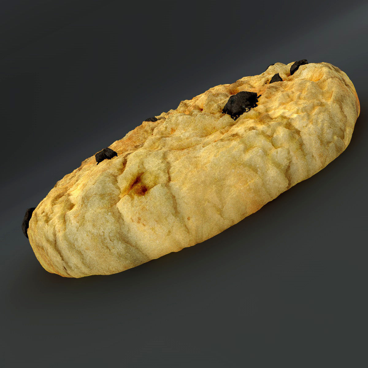 Realistic Cookie chocolate chip 3D model_3