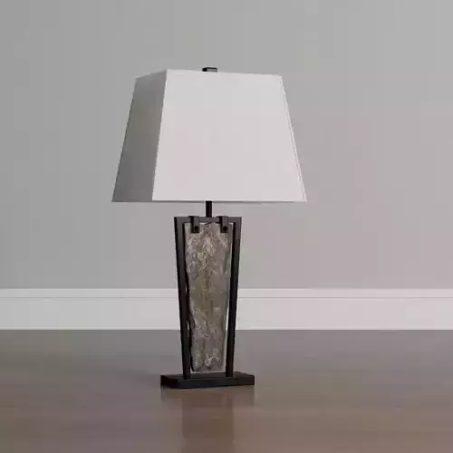 Free Fall Green Slate Table Lamp 3D model