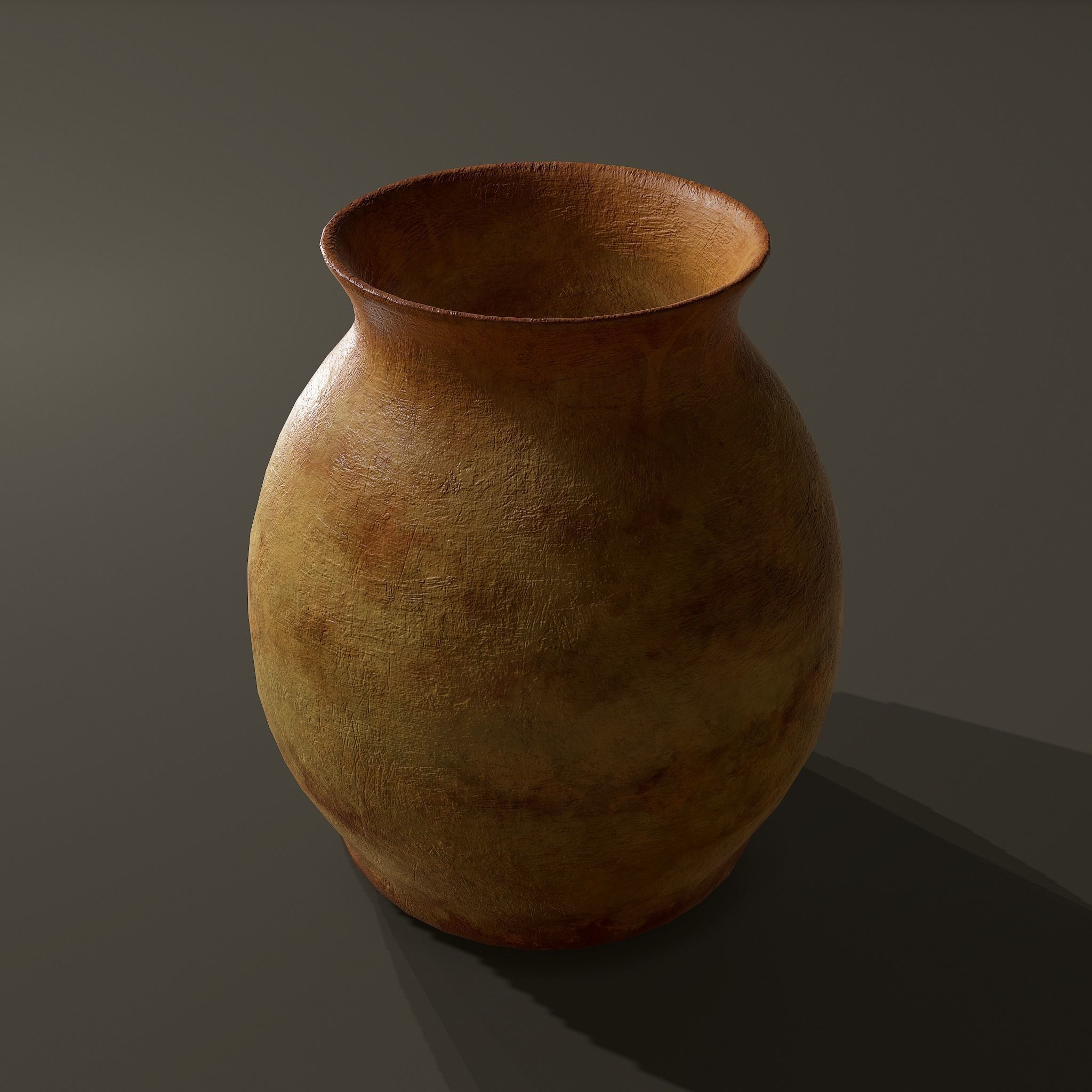 Ancient Terracotta Pottery Set 3D Model Collection_15