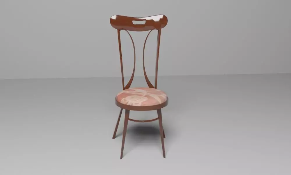 Art nouveau chair Free 3D model Free 3D model
