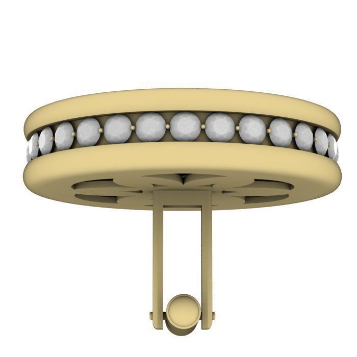 Pisces cufflinks 3d model 002 3D print model_21