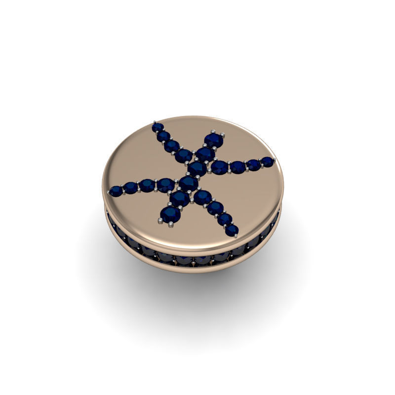 Pisces cufflinks 3d model 002 3D print model_20