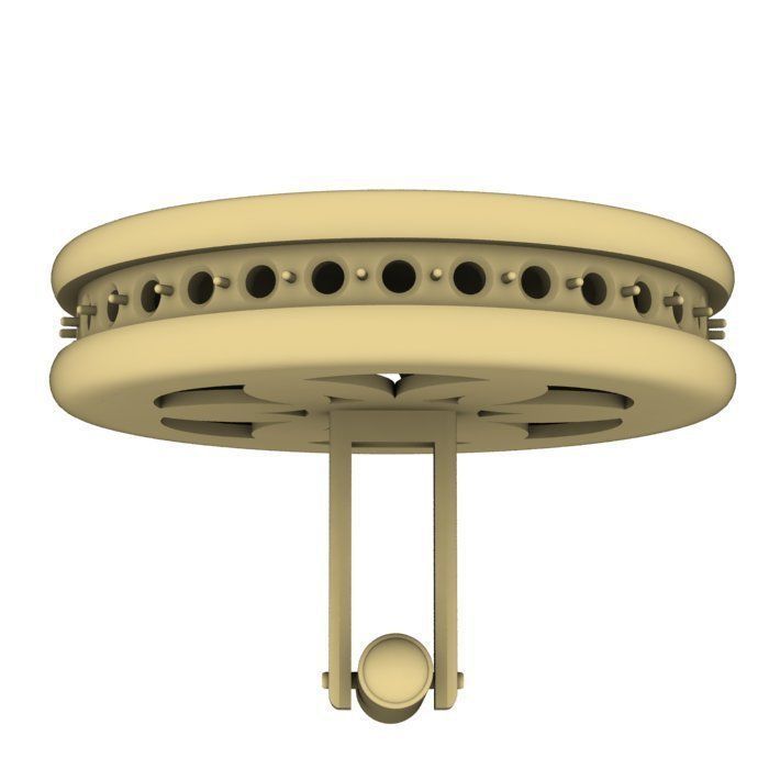 Pisces cufflinks 3d model 002 3D print model_3