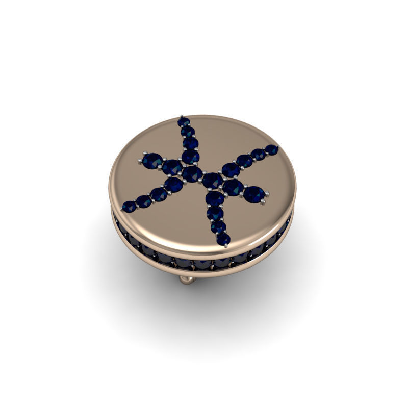 Pisces cufflinks 3d model 002 3D print model_8