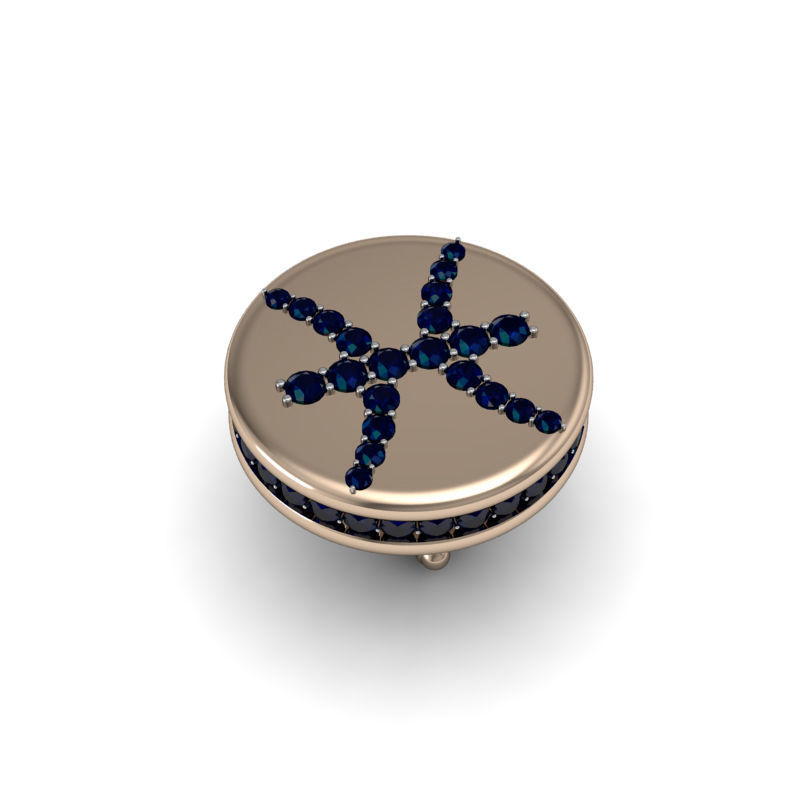 Pisces cufflinks 3d model 002 3D print model_14