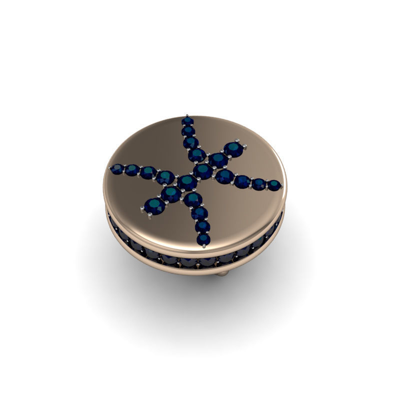 Pisces cufflinks 3d model 002 3D print model_5