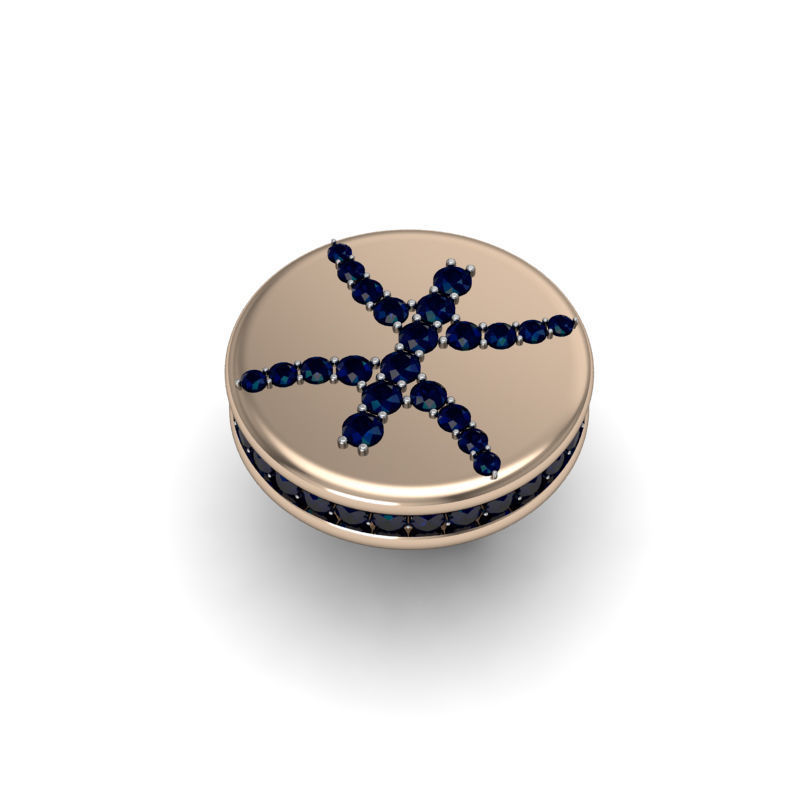 Pisces cufflinks 3d model 002 3D print model_12