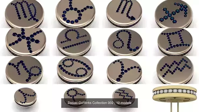 Zodiac Cufflinks Collection 002