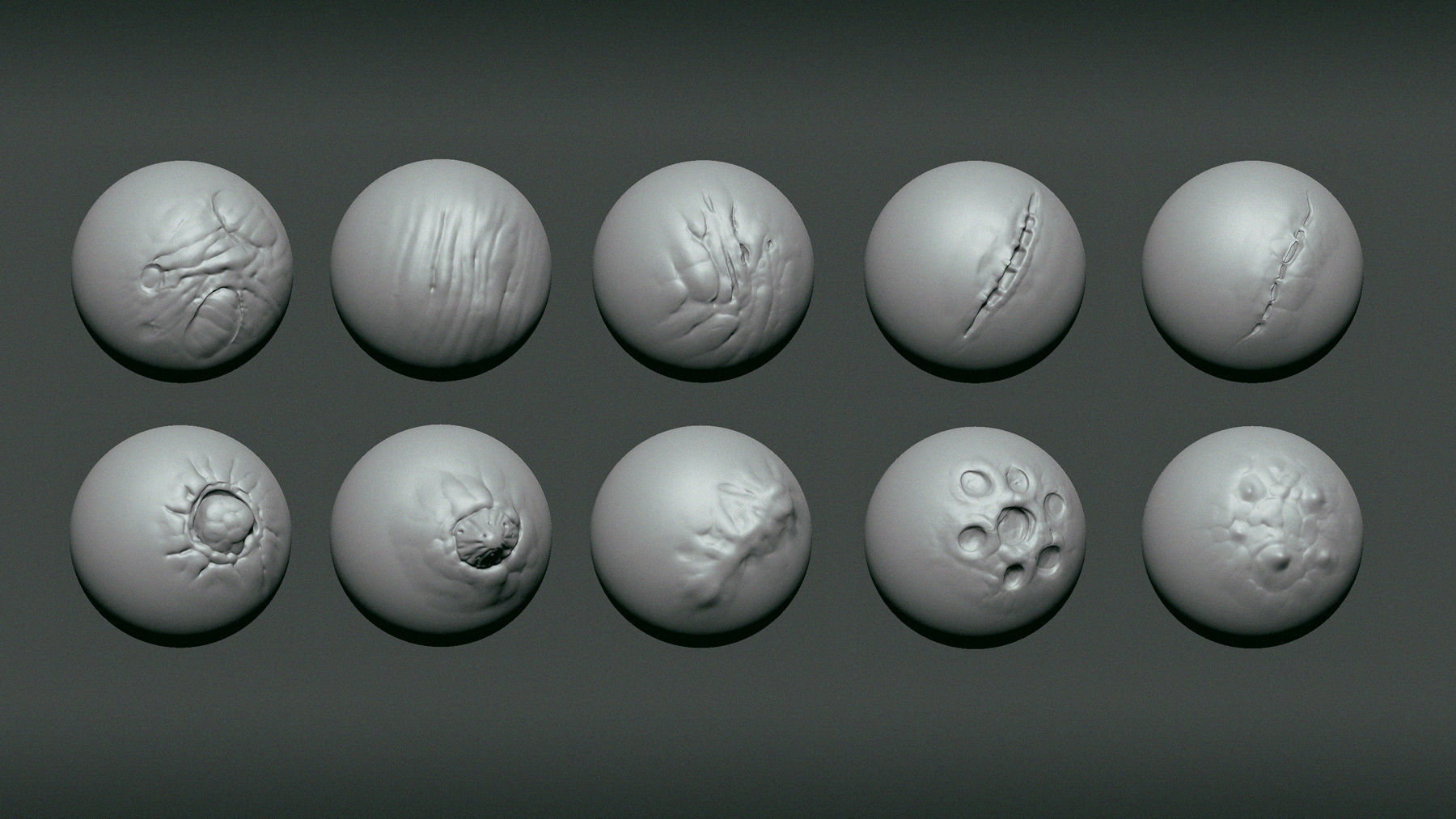 20 Creature VDM Brush and Highpoly Model Texture_3