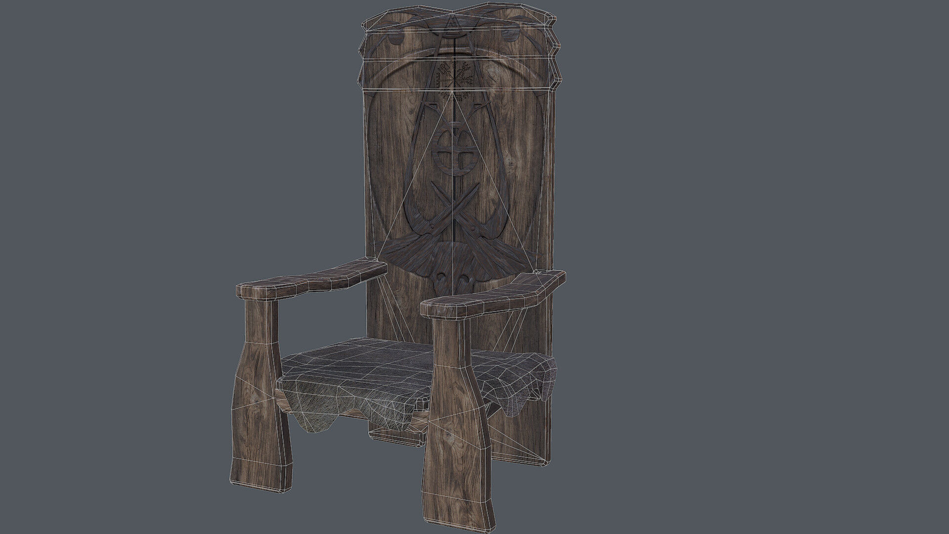 Chear Low-poly 3D model