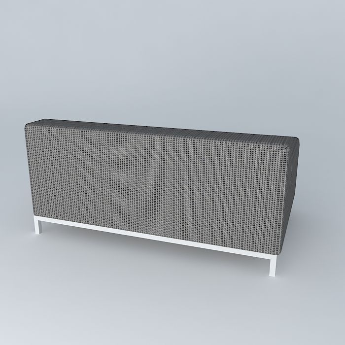 Kramfors Two seat sofa 3D model_1
