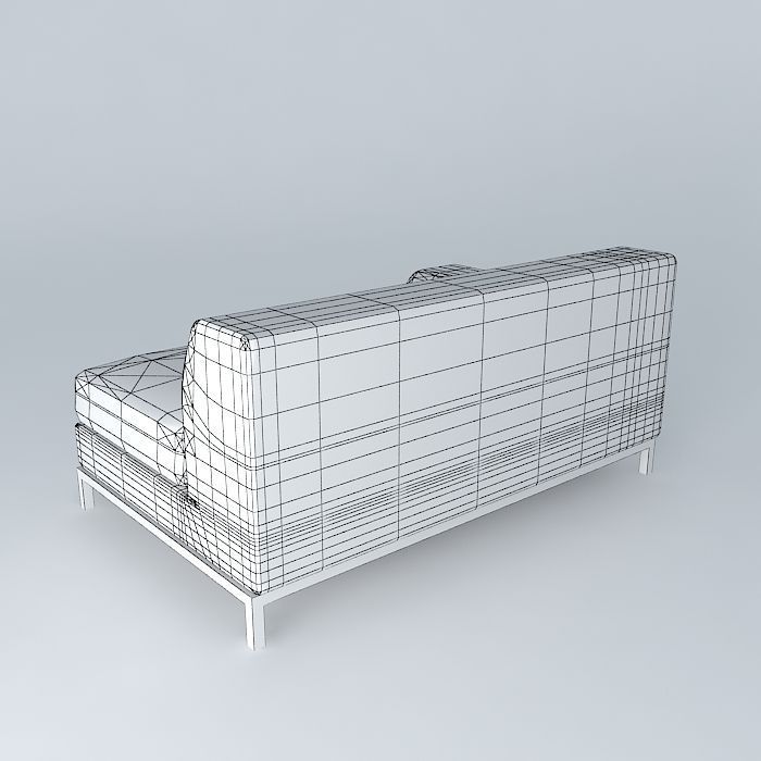 Kramfors Two seat sofa 3D model_4