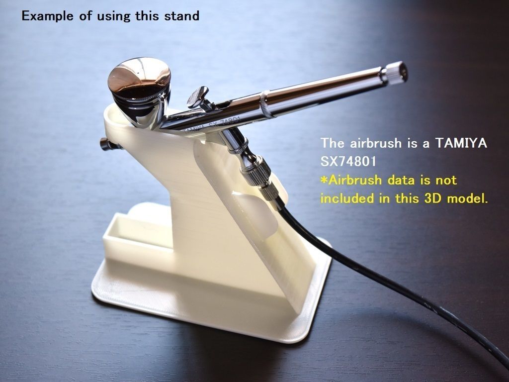 Airbrush Stand 3D print model_1