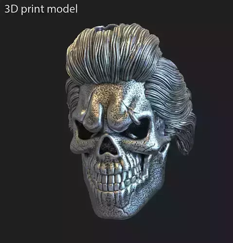 Skull pendant jewelry Bearded vol4