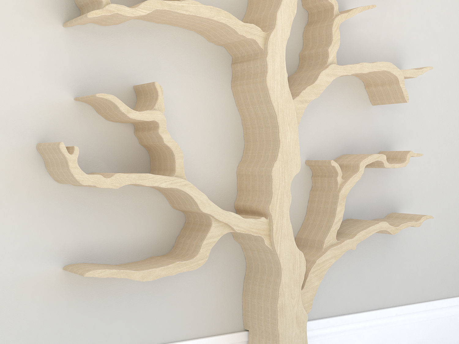 The Cotswold Elm Tree Shelf 3D model_1